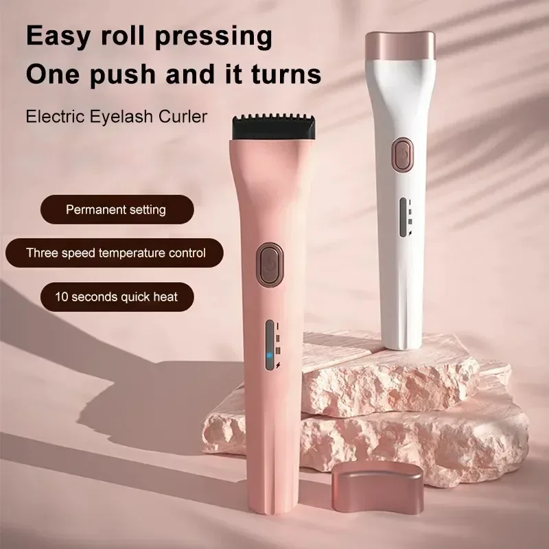 Electric Eyelash Curler Heat Curling 3 Modes Electric Eye Lashes Portable Heated Eyelashes Curls Comb Long Lasting Makeup Tools