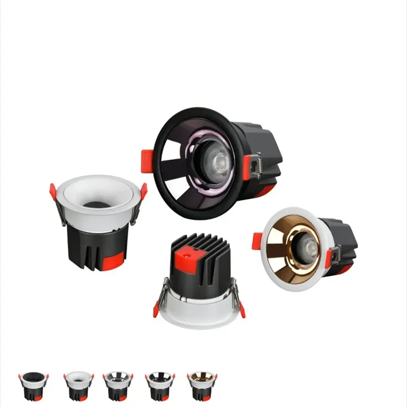 Description Picture 6 of itemDimmable Recessed LED Downlights Anti-Glare 9W12W15W18W20W25W30W36W COB Ceiling Light Spotlight 30° rotating AC110/220V CIR98