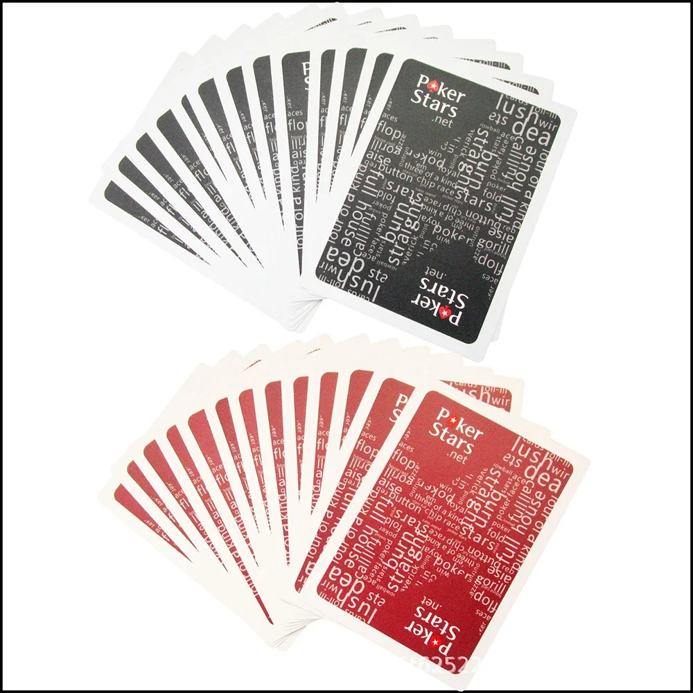 63x88mm Luxury Frosted Plastic Playing Cards Baccarat Texas Hold'em Poker Cards Waterproof Entertainment  Poker Card (2 Styles)