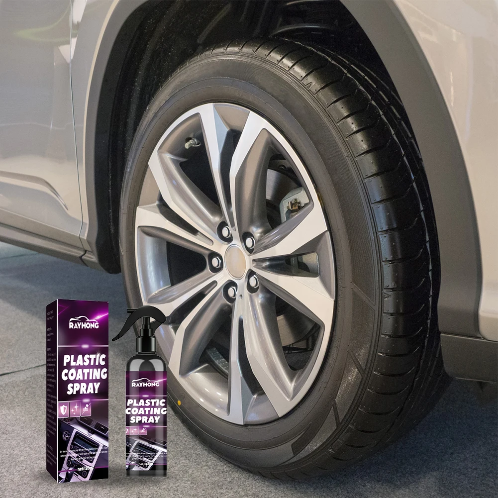 120ml Car Tire Brightener Long Lasting Car Wheel Rust Dust Remover Tyre Gloss Cleaner Maintenance Supplies