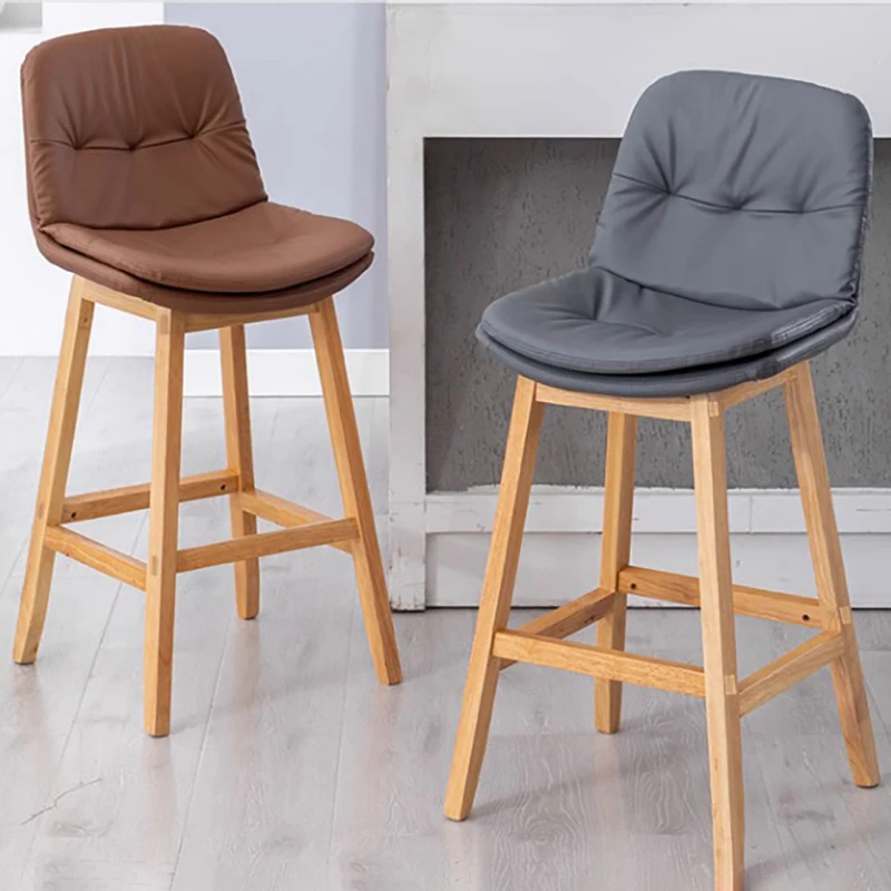 

Nordic Modern Bar Stool Wooden Luxury Minimalist Lounge Mainstays Bar Chair Metal High Cadeira Ergonomica Restaurant Furniture