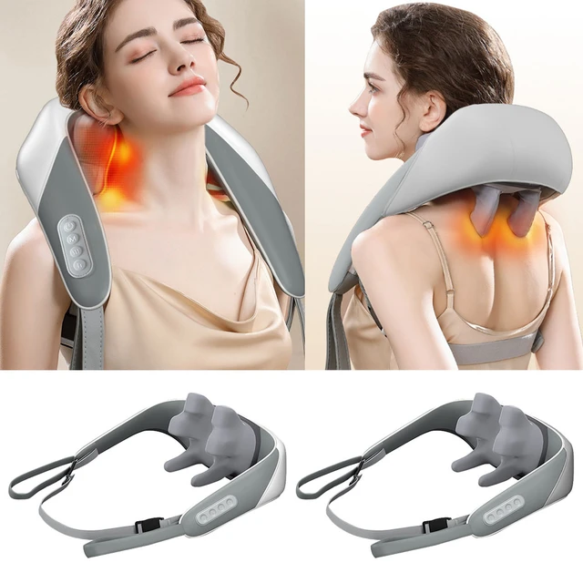  Electric Back Neck Massagers, Goletsure Massagers for Neck and  Shoulder with Heat, Simulate Human Hand Grasping and Kneading Shiatsu Neck  and Back Massager Neck Massager for Pain Relief Deep Tissue 