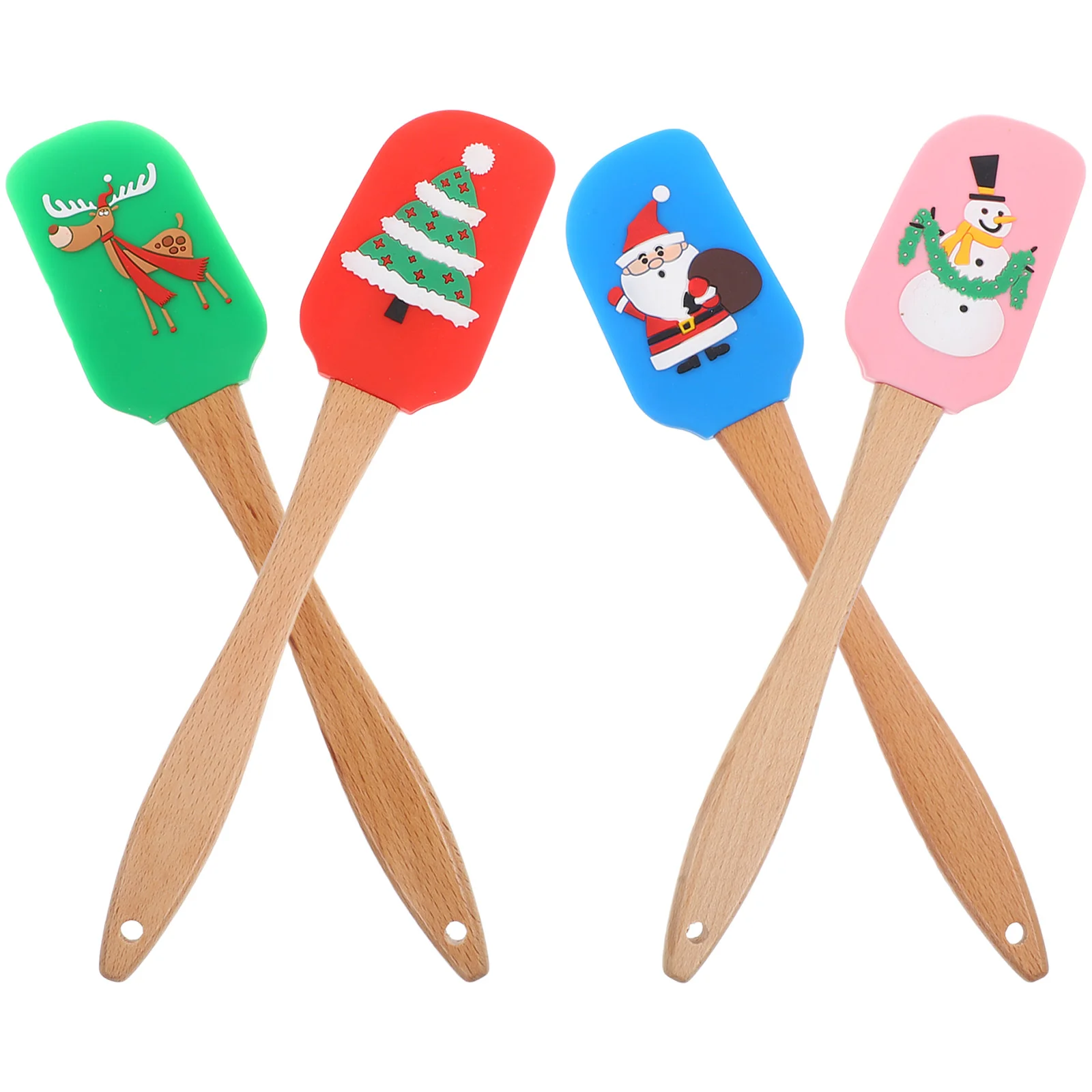 

4 шт., силиконовые банки с деревянной ручкой