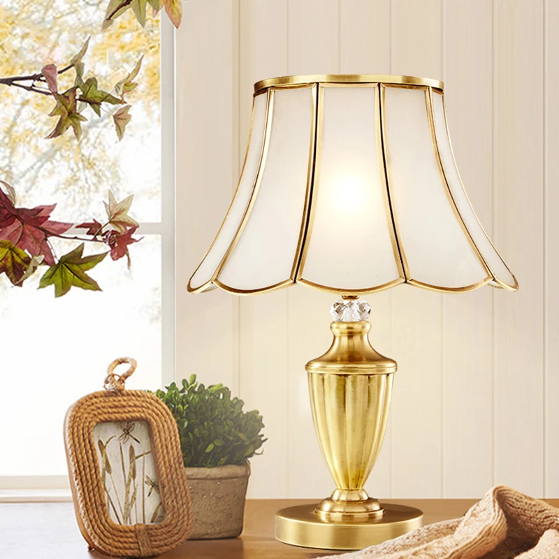 

TEMAR Contemporary Brass Table Lighting LED Copper Desk Lamp Creative Decor For Modern Home Living Bed Room