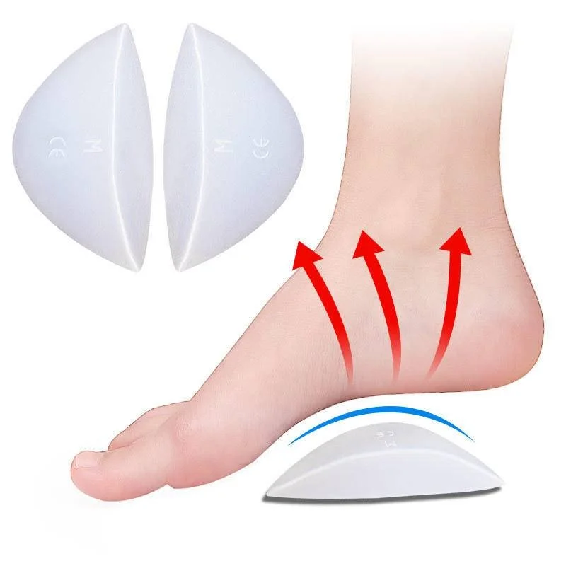 

1Pair Gel Arch Support Shoe Insert for Flat Feet Transparent Adhesive Stick On Arch Support Pad for Women and Men