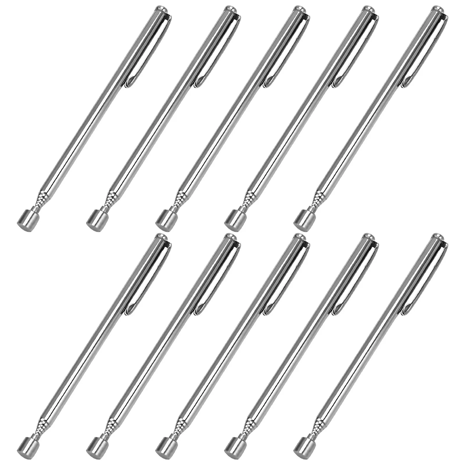 Telescopic Magnetic Magnet Pen 1/3/5/10Pcs Magnetic Pickup Tool with Pocket Clip Metal Extendable Magnet Stick Grabber Tools