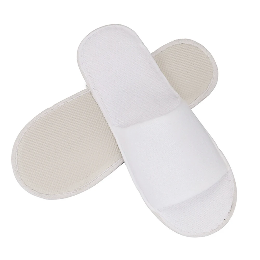 1/2 Pairs Disposable Slippers Hotel Spa Travel Slipper Party Home Guest Use Non-slip Men Women Unisex Flip Flop Shoes Homestay