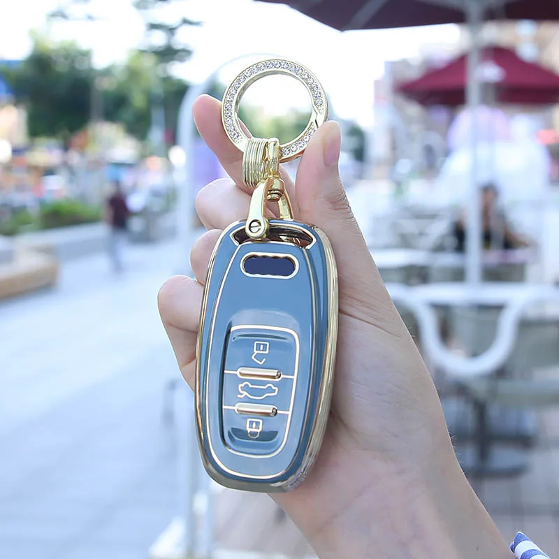 Cover chiate/telecomando per Audi A1 A3 A6l A4L A8l A5 Q5 Q7 portachiavi anello Shell telecomando Smart Protect accessori Auto intelligenti 11 Cover chiate/telecomando per Audi A1 A3 A6l A4L A8l A5 Q5 Q7 portachiavi anello Shell telecomando Smart Protect accessori Auto intelligenti - S7edbbb3e643b4f5fabd8f7ac5590d7b4b