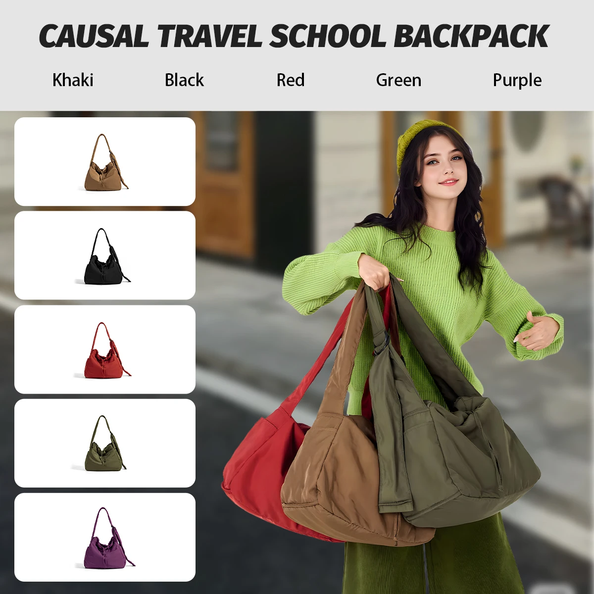 Tote Bag, Large Capacity, Commuting, Going Out, Shoulder Bag, Women's Lightweight Handbag, Student Class Canvas Bag, Men's Autumn and Winter Style, Shopping, Hiking, Trekking