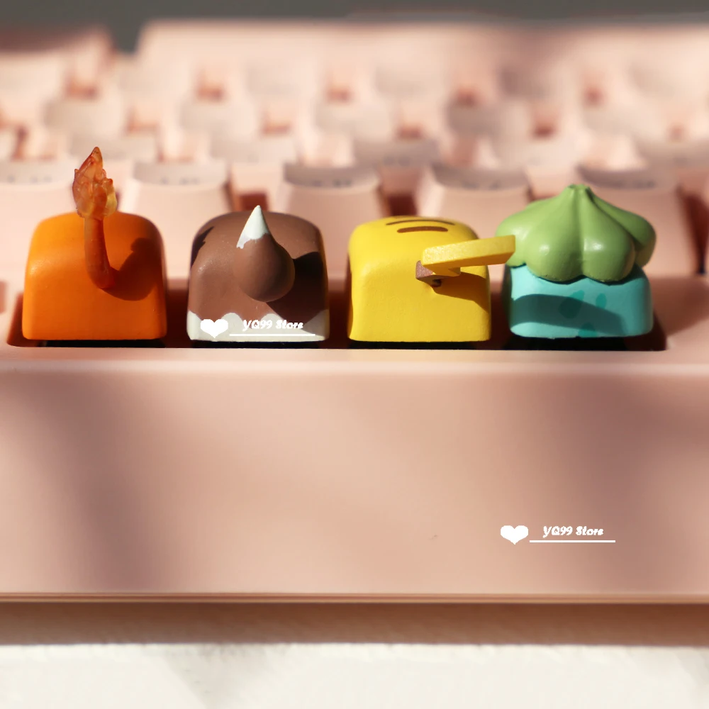 Resina Keycap, Keycaps Teclado Kawaii, Compatível com Interruptores MX