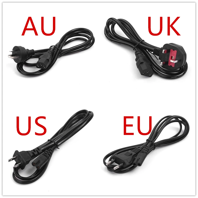 12mEUPowerCableEuroPlugIECC13ACPowerSupplyCableExtension