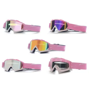 Motocross Glasses Motorcycle Pink Sunglasses Man MTB ATV Mask Windproof Protection Skiing Cycling Racing Off-Road Goggles 2