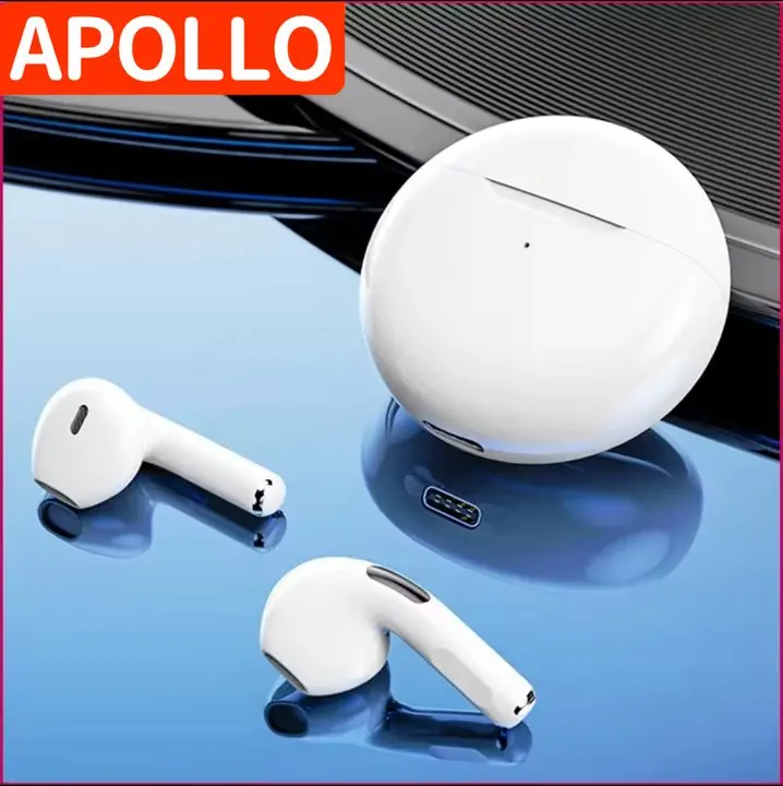 

Apollo J6 Bluetooth headset, new upgrade, graphene diaphragm, clear voice, dual microphone, 9D stereo, pure lithium battery