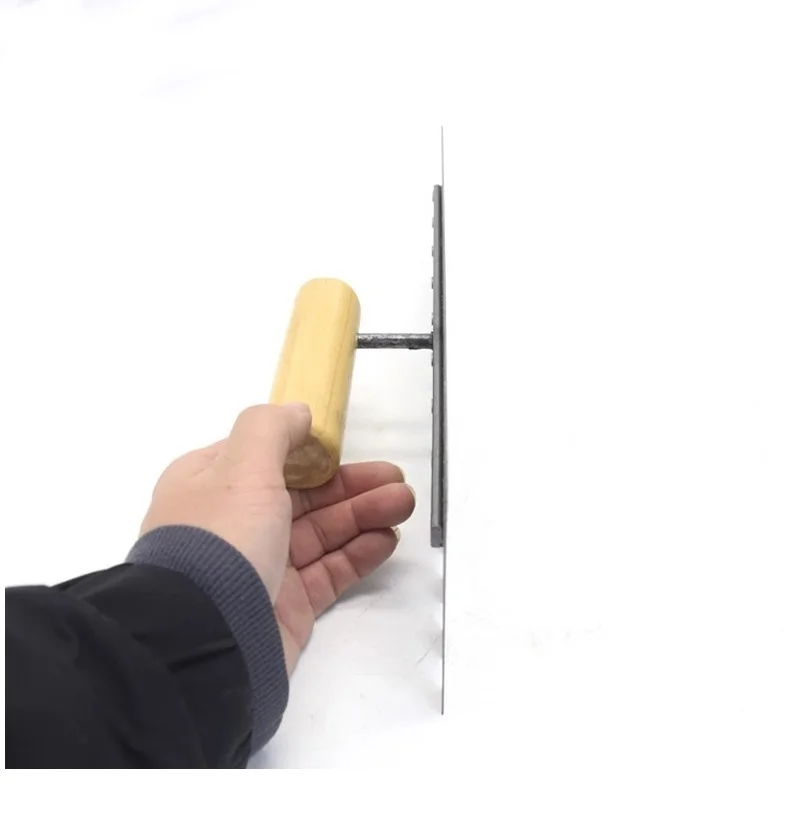 Tile Tools Manganese Steel Square Left Notched Trowel Notch Size 0.59X0.59 Masonry Wall Floor Tiling Installation plastering trowel grout trowel concrete trowel