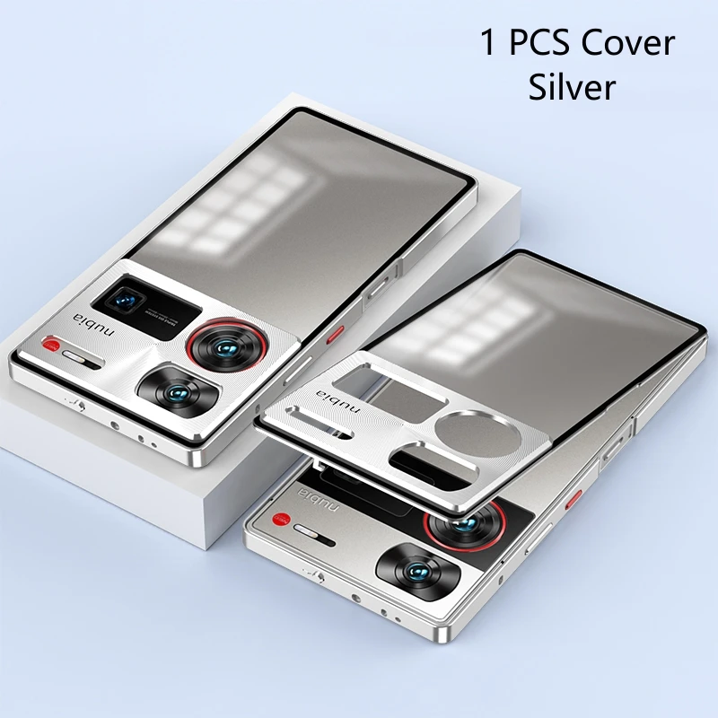 Aluminium Alloy Metal Frame Case with Matte Clear Acrylic Back Cover Bumper