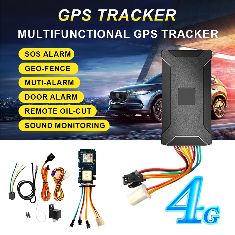 Rastreador Veiculo GPS Para Auto 10-40V Cut Off Fuel Mini 4G GPS Tracker For Car Vibrate ACC On/OFF Alerts Geofence alarm