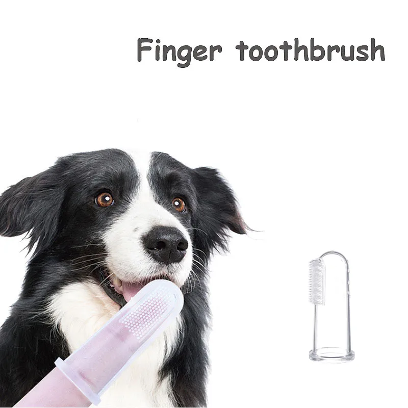 

Pet Silicone Finger Cots Toothbrush Cats Dogs Brushing Finger Cots Pet Teeth Oral Cleaning Products in Addition Perros