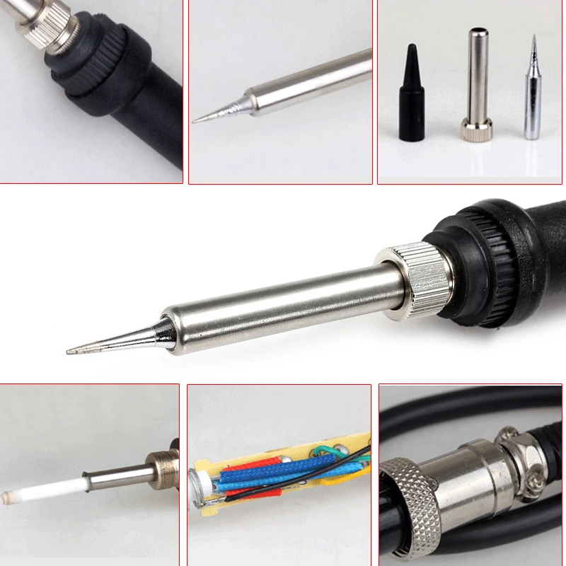 60W 24V Soldering Hot Iron Handle Electric Soldering Solder Iron Station 5pin Welding Replacement Repair Tool Tool Accessories