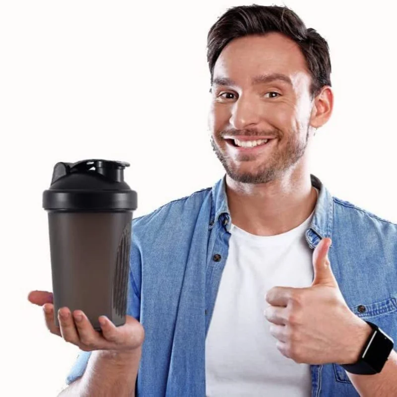 Shaker Bottle Sport Water Cups Whey Protein Powder Mixer Fitness Gym Outdoor Portable Plastic Drink