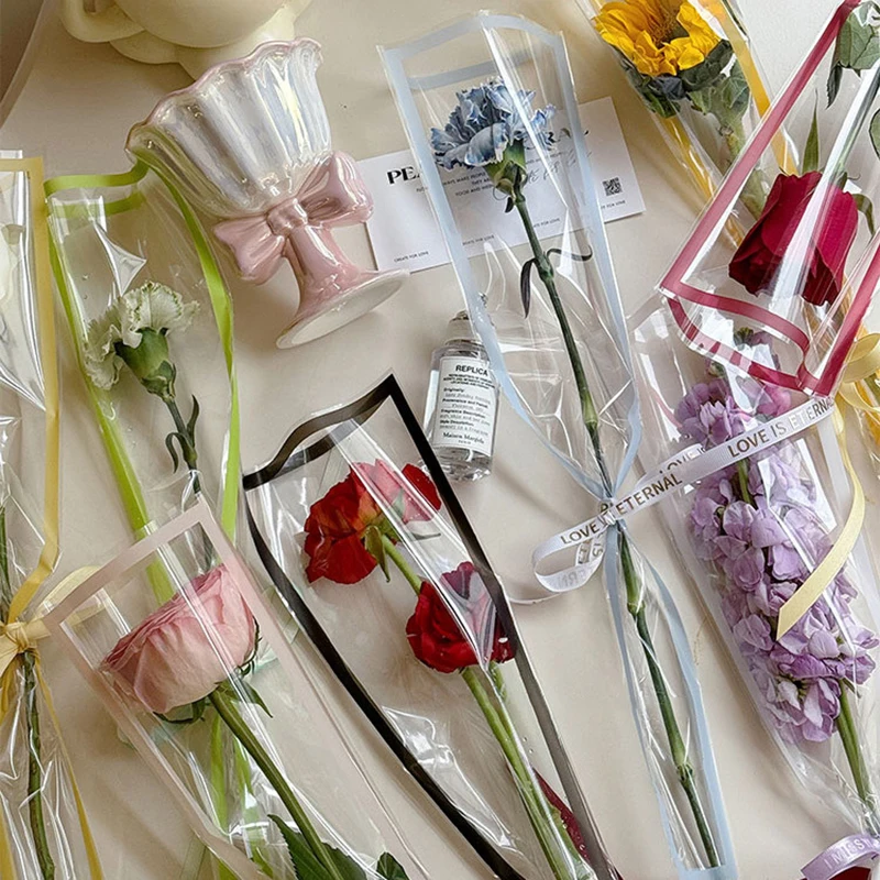 Wedding Birthday Party Florist Packing Bags Flower Wrapping Paper 50Pcs