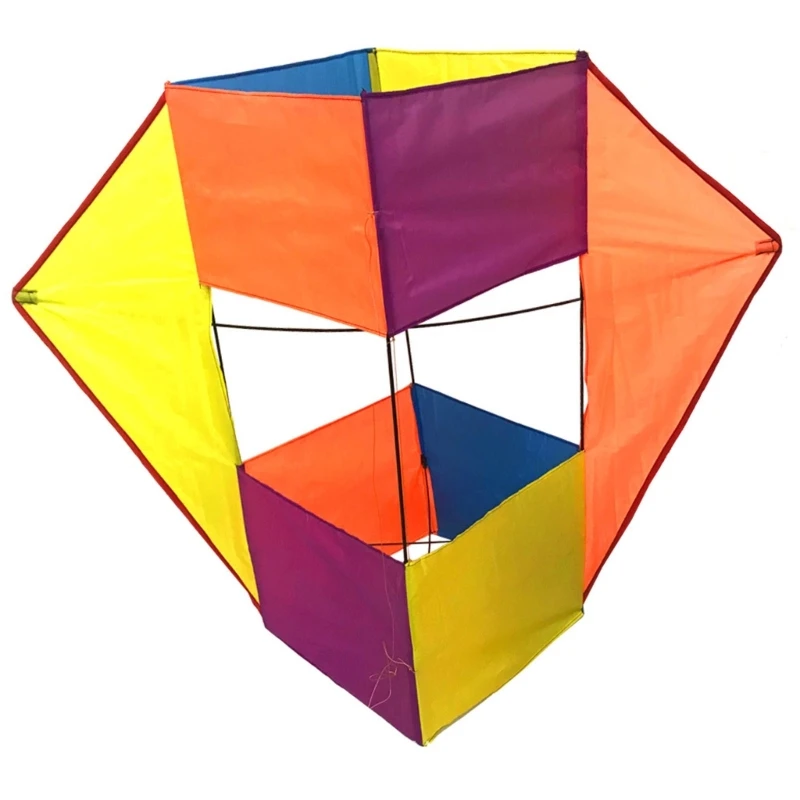 Cube Box Kites For Kids Adults colorful rainbow kite eagle kite plastic kite butterfly kite beach delta kite delta kite beach kite stunt kite unicorn kite plane kite snake kite power parafoil kite chinese dragon kite parafoil kite foal kite