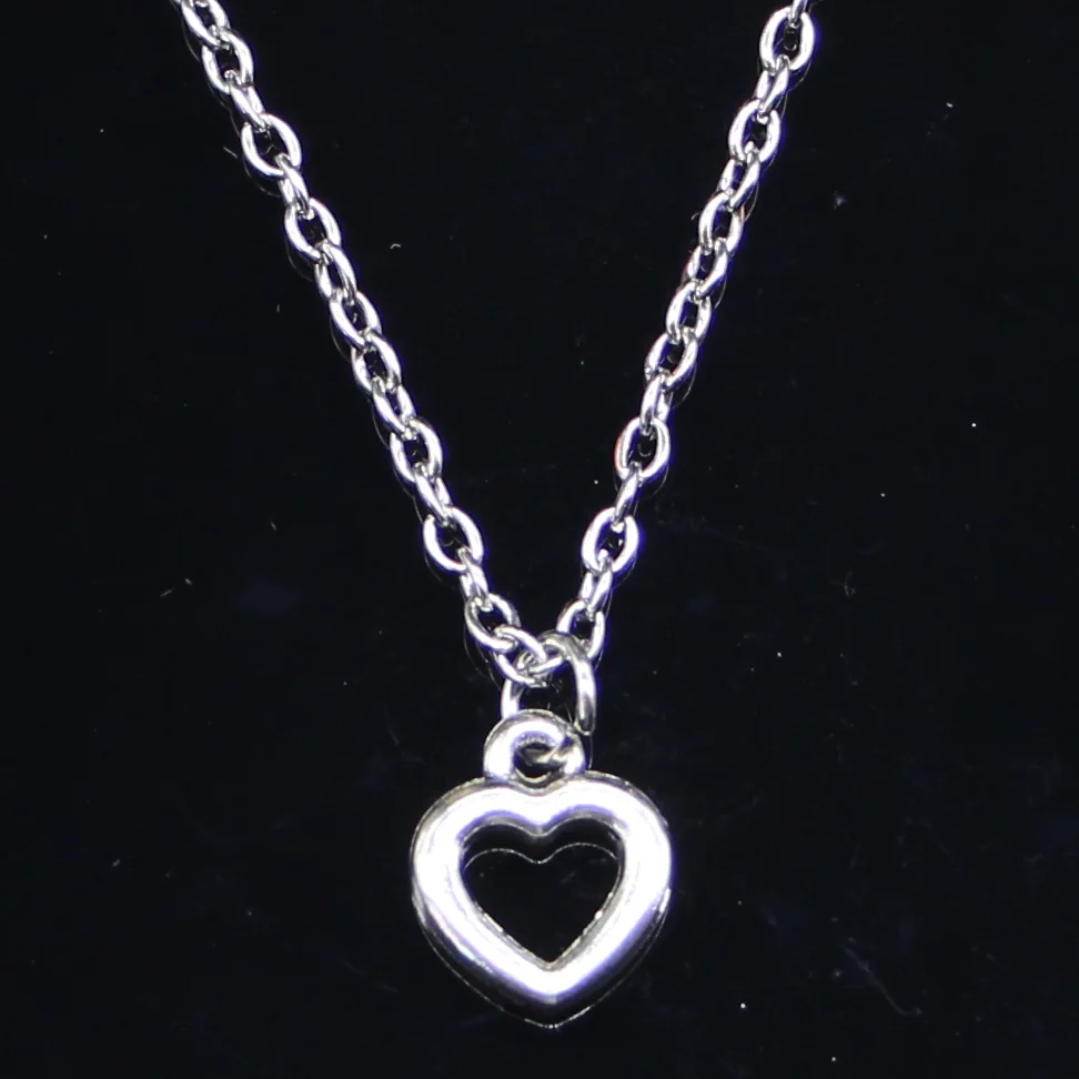 

20 шт. Новое модное ожерелье 12x10 мм Подвески В Форме Сердца Короткое длинное ожерелье для женщин и мужчин Подарочное ювелирное изделие чокер