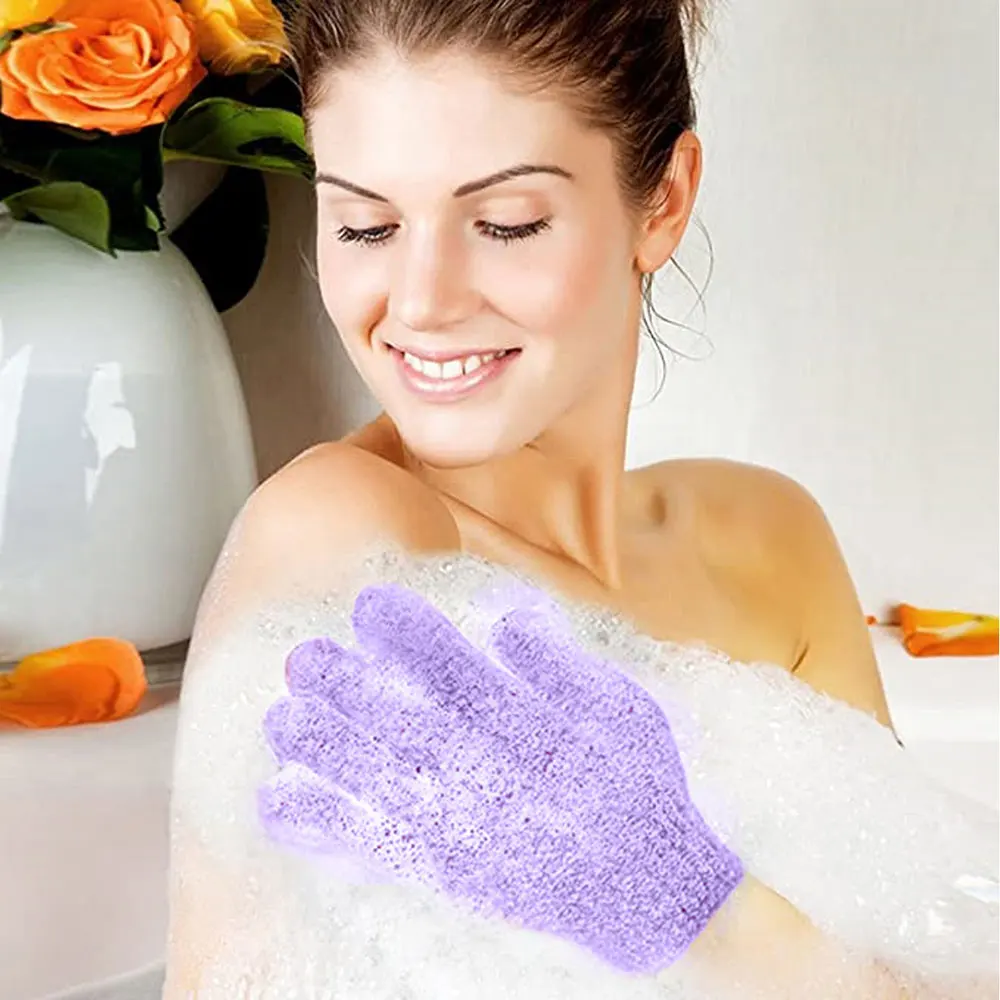 10PCS Body Wash Gloves Peeling Exfoliating Mitt Glove For Shower Scrub Gloves Resistance Body Massage SPA Sponge 4