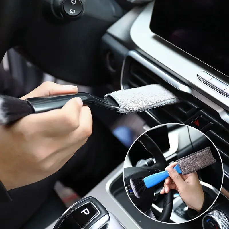 

Car Clean Brush Multifunctional Air Outlet Vent Blind Interior Cleaning Detailing Brush Dust Removal Interior Styling Accessorie