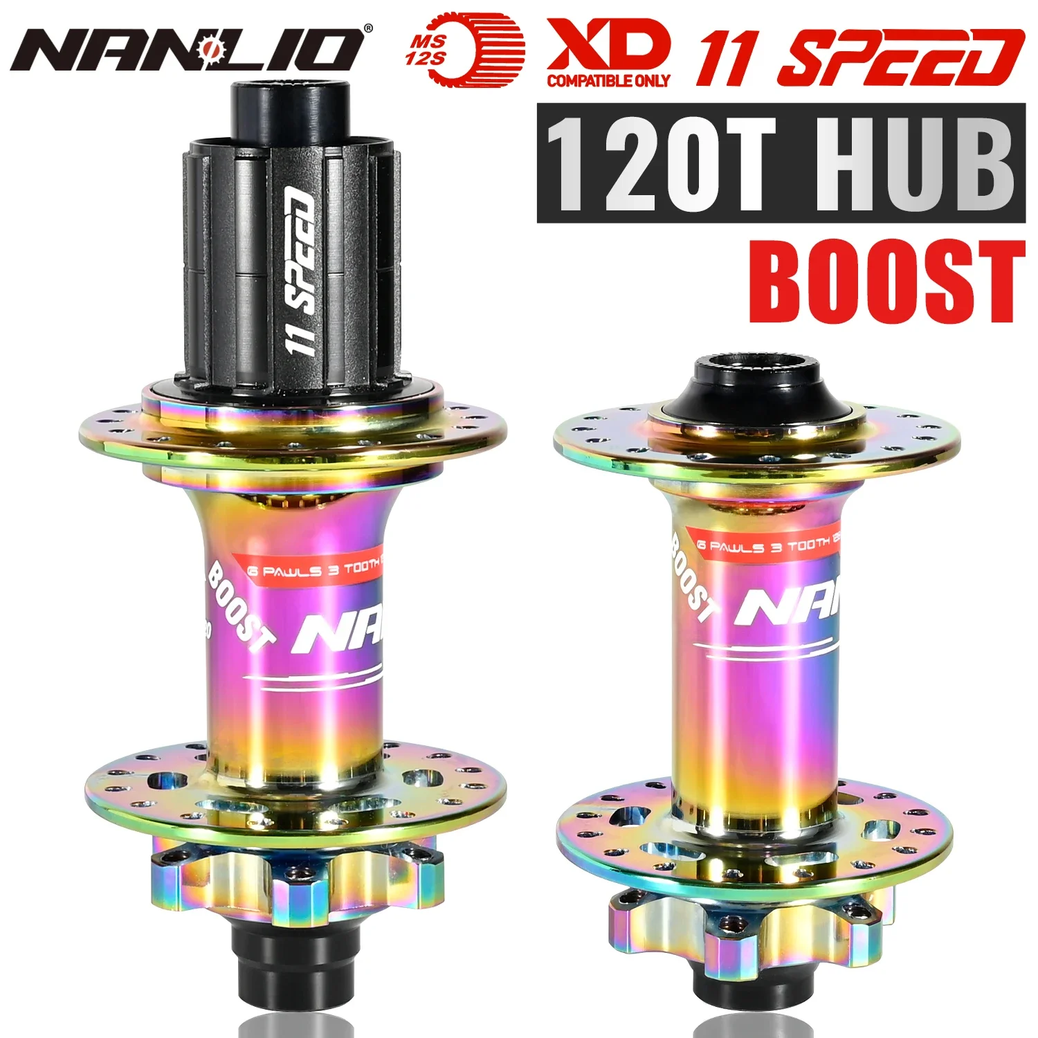 Nanlio XM820 Boost MTB Bike Boost Hub Bicycle Hub Pawls 120T 28H