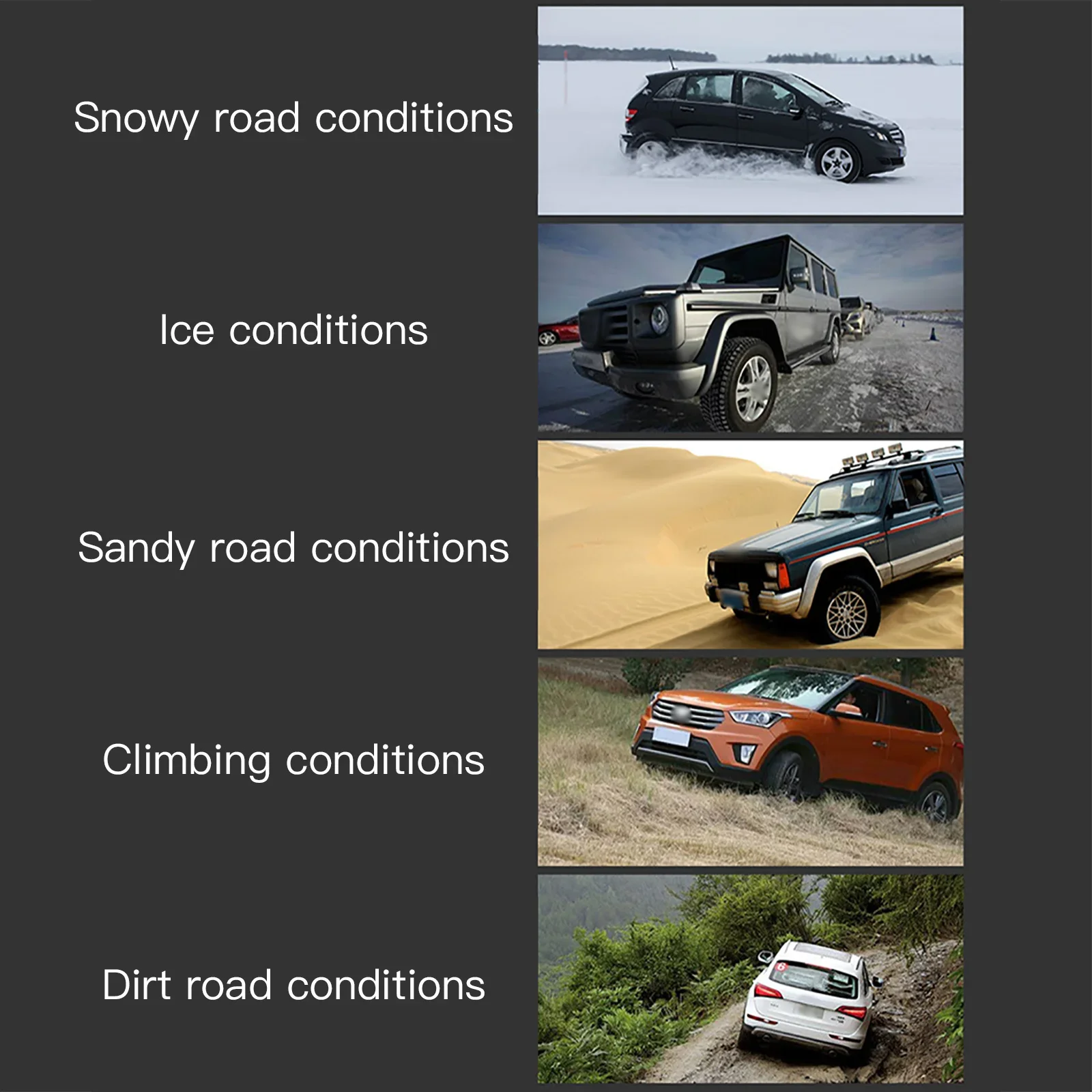 Universal Winter Truck Wheel Tire Snow Chain Tire Snow Ice Chain Belt Winter Skid Car SUV Wheel Mud Road Safety