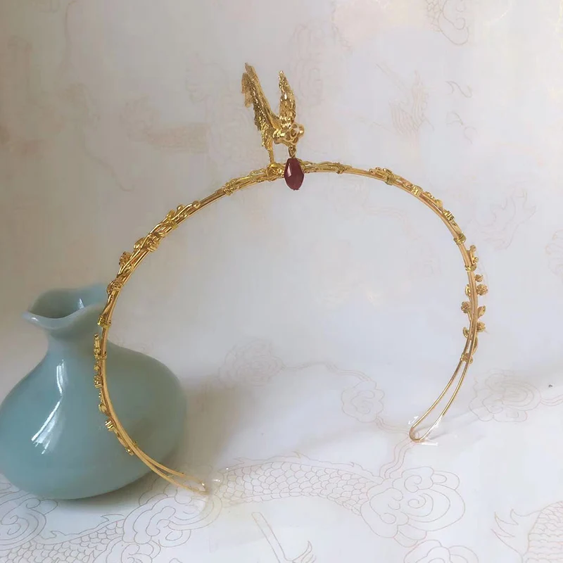 Phoenix Headband Crown Ornament Tassel Phoenix Tuinga Ancient Costume Headband Accessories