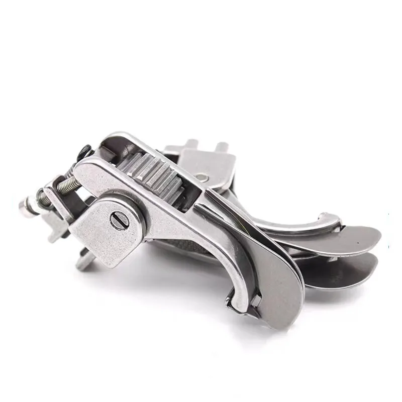 1PCS For Industrial lockstitch Sewing Machine Steel Roller Presser Foot With Knife lock stitch Sewing Machine Accessories 2