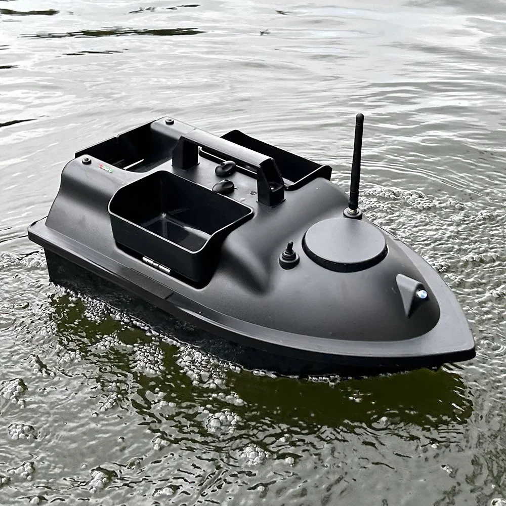 V010 RC Fishing Boat GPS Sonar Fish Finder 2.4Ghz 500M Fixed Speed Cruise 3 Hoppers 2KG Loading Remote Control Bait Boat