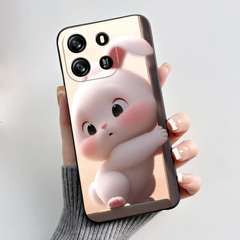 Adorable Cartoon Soft Silicone Protective Phone Case Cover