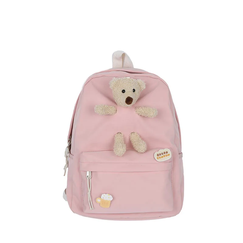 Personalized Bear Backpack with Name Custom Green Color Shopping Bag Large Capacity Travel Schoolbag for Student and Adult Bag functional and stylish backpacks