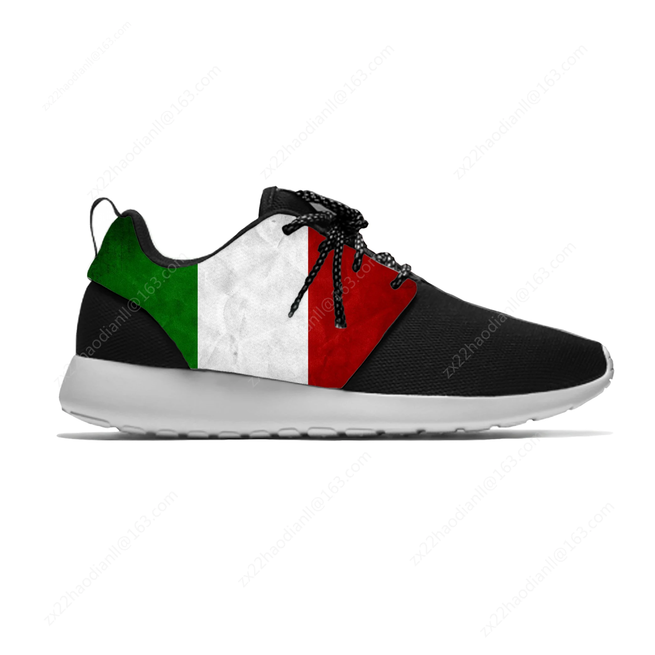 Italy Italian Italia Flag Patriotic Fashion Funny Sport Running Shoes Casual Breathable Lightweight 3D Print Men Women Sneakers
