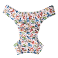 Adult Cloth Diaper Washable Ice Silk Incontinence Pant for Elderly Reusable Adjustable Waterproof Underwear with 2PCS Insert 2