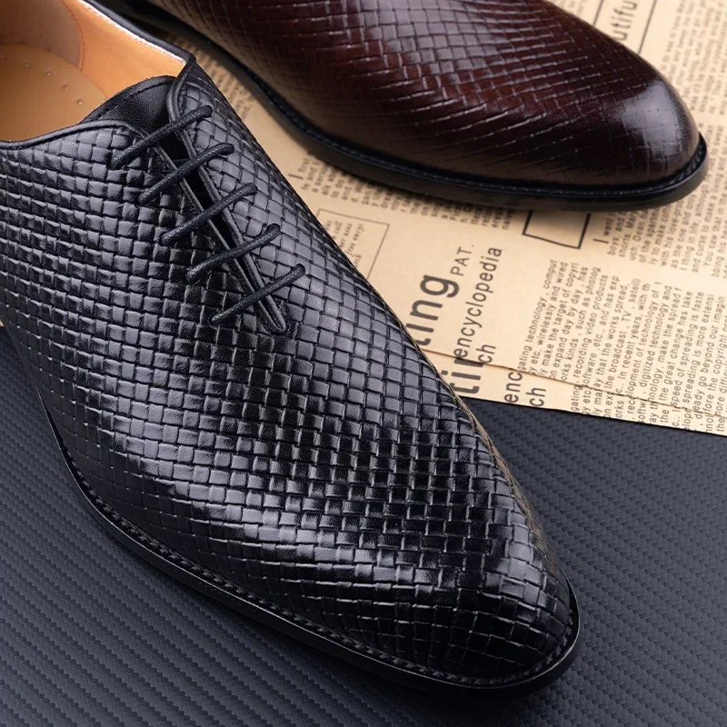Men Oxford Luxury Grid pattern 6