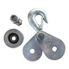 E5BE Hoist Block Wire Rope Lifting Pulley Block Towing Wheel with Hook for Winch - Silver for 800KG/1000KG 1
