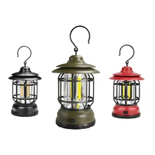 

New Outdoor Retro Horse Lantern COB Camping Lamp Camping Lamp Hanging Portable Emergency Lighting Lamp
