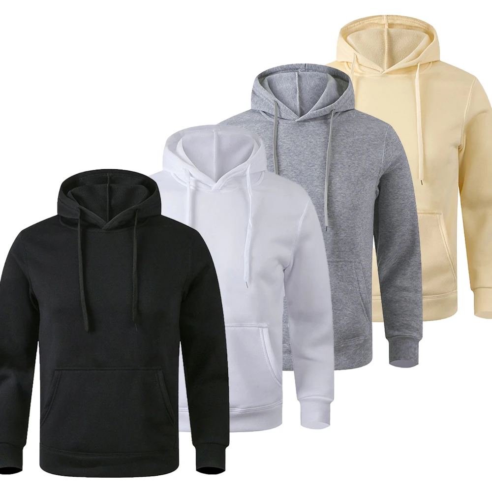 Sudadera Larga Con Capucha Sudaderas Sólidas Geniales Para Hombres, Sudadera Con