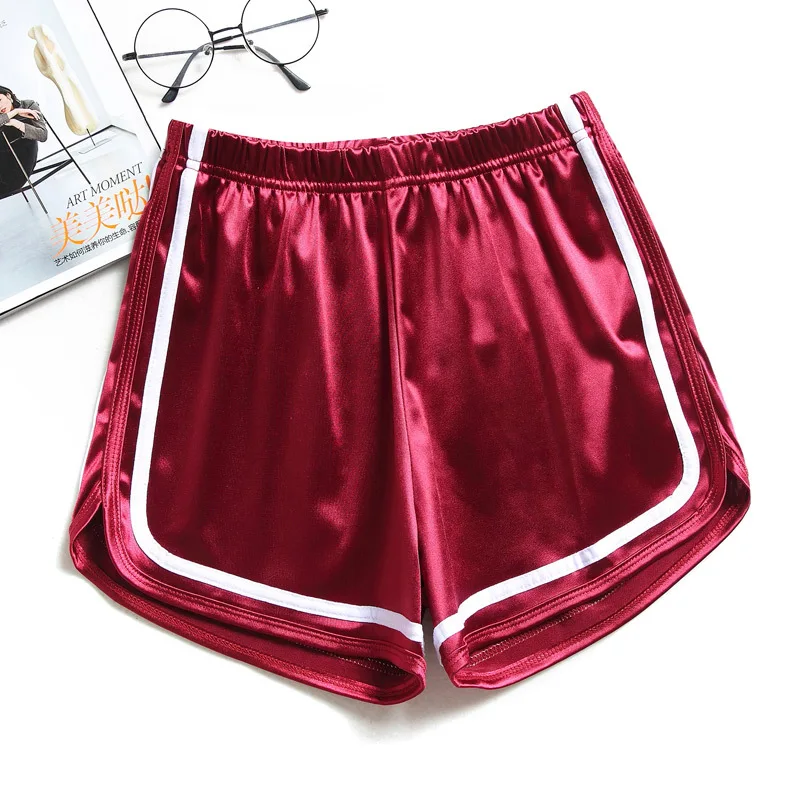 nike dri fit shorts New Women Shorts Summer Silky Slim Short High Waisted Casual Solid Color Hot Shorts Summer Fashion Clothes Short Femme X157 linen shorts Shorts