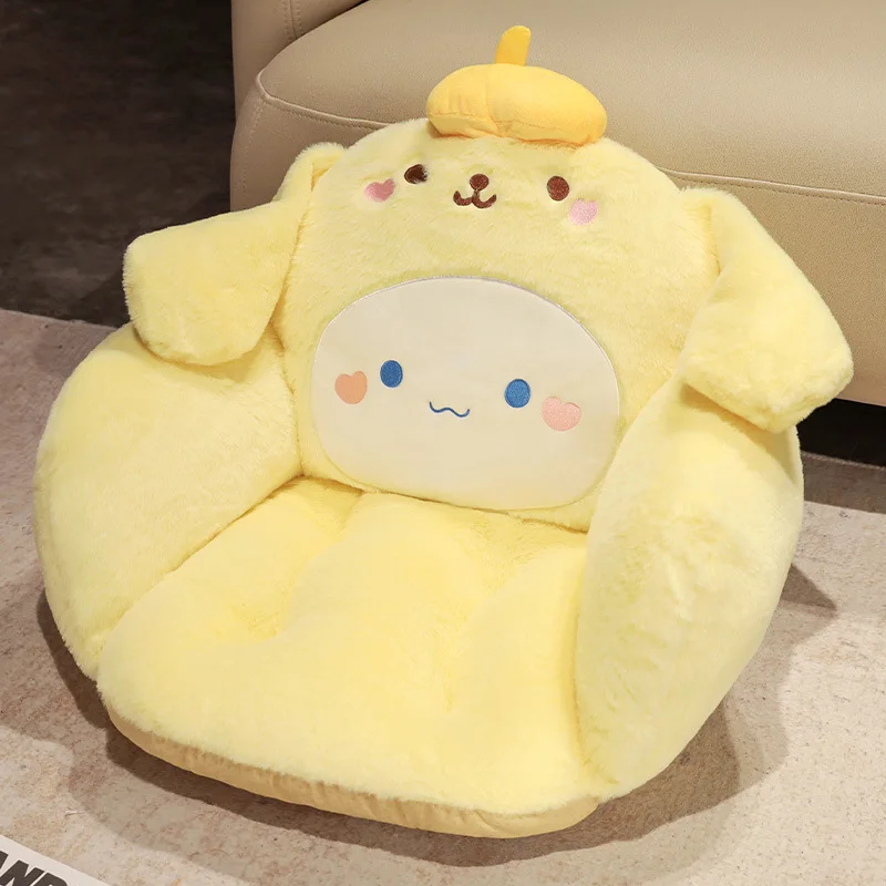 Sanrio Plush Cushion Cartoon Anime Cinnamoroll My Melody Kawaii Cute Warm Chair Waist Support Mat Girls Gift