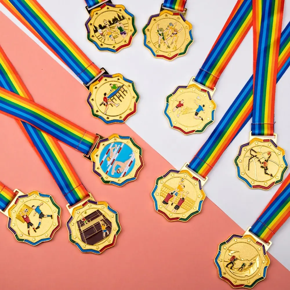 Metal Gold Award Encourage Badge Games Souvenir Award Medals Sport Competition Prizes Winner Medals Kids