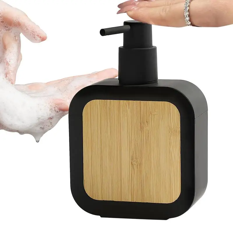 

Hand Lotion Pump Bamboo Pump Dispenser For Hand Soap Shower Dispenser refillable Bottle Pump Container For Bathroom Kitchen