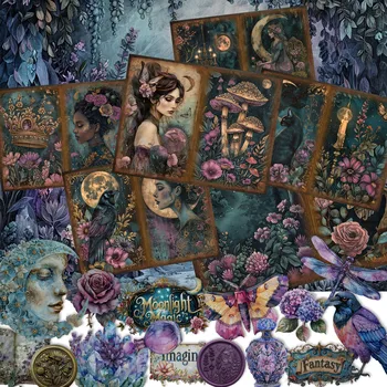 Midnight Garden Scrapbook Paper 1