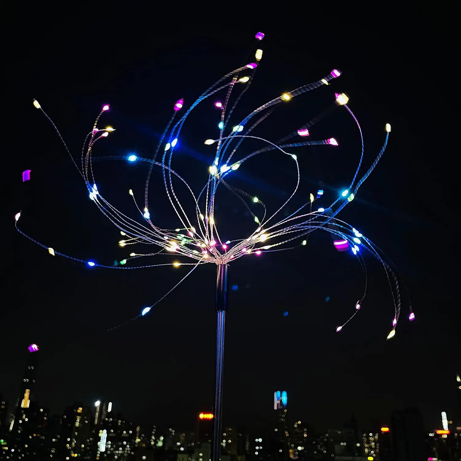 Description Picture 6 of itemSolar LED Firework Fairy Lights Outdoor Garden Decoration Lawn Pathway Lights For Patio Yard Party Christmas Wedding Decor