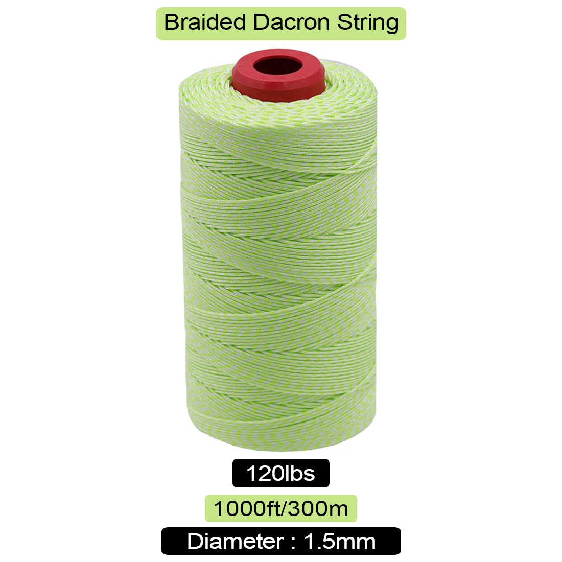 9KM DWLIFE 10.6in Kite Reel Winder And 120Lb 1000Ft 1.5mm Green Braided Dacron Kite String