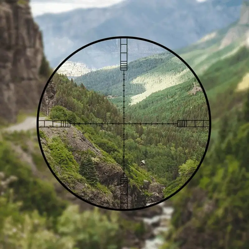Tactics Rifle Scope DIANA 6-24X50 SFIR Lock System Green Red Dot Light Sniper Gear Optical Sight Spotting Scope For Hunting