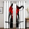 Anime Mountain Sunset Curtains for Bedroom Curtain for Living Room Luxury Japanese 3D Digital Printing Cortina Para Quarto 2